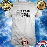 I Read What I Want Banned Book Lovers' Apparel Raglan T-Shirt