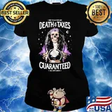 I see your future death and taxes guaranteed no refunds skull s Ladies tee