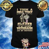 I Took A DNA Test GOD Is My Father Veterans Are My Brother T-Shirt