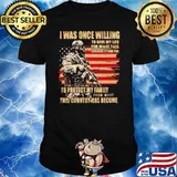 I WAS ONCE WILLING TO GIVE MY LIFE FOR WHAT THIS COUNTRY STOOD FOR TO PROTECT MY FAMILY THIS COUNTRY HAS BECOME AMERICAN FLAG SHIRT