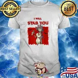 I Will Stab You Nurse Hopsital Scary Halloween Zombie T-Shirt