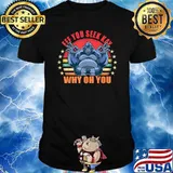 If you see kay why oh you yoga retro ape gorilla T-Shirt