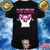 Im Just Here For The Boos Wine Halloween Shirt