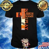 In Jesus Name I Play Bass Guitar shirt