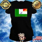 India Flag Indian Roots T-Shirt Ladies tee