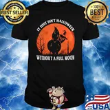 It just isnt halloween without a full moon blood moon cat shirt