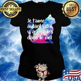 Je t'aime autant qu'il y a d'étoiles dans le ciel cat s Ladies tee
