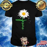 Jesus cross flower shirt