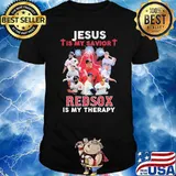 Jesus Is My Savior Redsox Is My Therapy Shirt