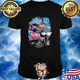 Jurassic dead jurassic park t-rex bike motorcycle shirt