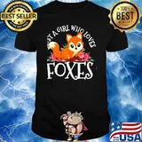 Just A Girl Who Loves Foxes Flower Shirt