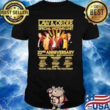 Law & Order special Victims unit 22 nd anniversary 1999-2021 signatures shirt