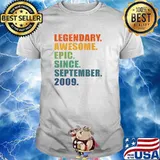 Legendary awesome epic since september 2009 12th Birthday T-Shirt