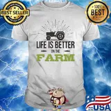 Life Is Better On Farm Shirt