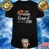Little Cousin Biggest Fan Football T-Shirt