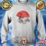 Lost Samurai Horse riding Blood Moon s Sweater
