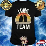 Lung Team Pulmonologist Nurse Vintage T-Shirt