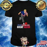 Make Bowling Great Again Trump Bowling Flag T-Shirt