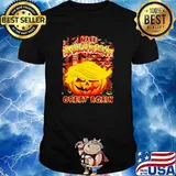 Make Halloween Great Again Trumpkin American Flag Shirt