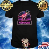 Mamasaurus T Rex Mama Saurus Dinosaur Family Matching T-Shirt