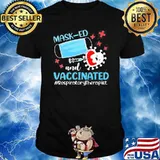 Masked And Vaccinated Respiratory Therapist 2021 Shirt