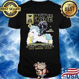 May the love its magical be with you unicorn darth vader shirt