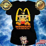 Mcdonalds ill be there for you yoda pumpkin s Ladies tee