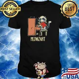 Meowzart A Cute Cat playing the piano T-Shirt