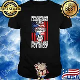 Messy Buns And Loaded Guns Raising Lions Women Not Sheep T-Shirt