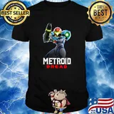 Metroid Dread Samus Standing Logo T-Shirt