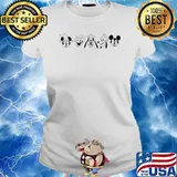 Mickey mouse and goofy and donald duck s Ladies tee