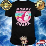 Mommy shark pink doo doo doo vintage shirt