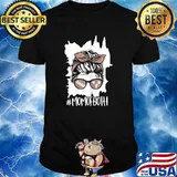 Momofboth Messy Buns Football T-Shirt