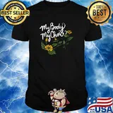 My Body My Choice Pro-Choice feminist flower T-Shirt