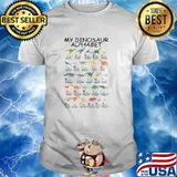 My Dinosaur Alphabet Lover T-Rex Allosaurus Baryonyx Caudipteryx Diplodocus Gallimimus Hadrosaurus T-Shirt