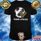 My Heart Is On That Field Leopard Soccer Lover Soccer Season T-Shirt