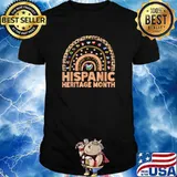 National Hispanic Heritage month Rainbow All Countries Flags T-Shirt