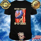 Never forget 9 11 2001 firefighter american flag shirt