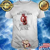 Never Underestimate An Old Man Who Loves Boxing And Was Born In June Shirt