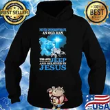 Never underestimate an old man who loves jeep and believes in jesus s Hoodie