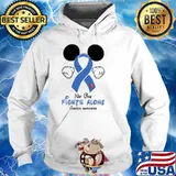 No One Fight Alone Diabetes Awareness Mickey Mouse Shirt Hoodie