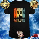 November 1960 Limited Edition 61 Year Old Awesome Since Vintage T-Shirt
