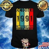 October 1991 Limited Edition 30 Years Of Being Awesome T-Shirt