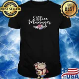 Office Manager Flower T-Shirt