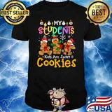 Official my Students Kids Are Smart Cookies Christmas T-Shirt