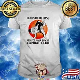 Old Man Jiu Jitsu Respect Your Elders Puck Club Blood Moon Shirt
