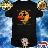 On A Dark Desert Highway Cool Wind In My Hair Witch Blood Moon Halloween T-Shirt