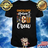 Oncology Nurse Boo Crew RN Halloween Leopard T-Shirt