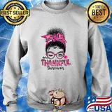 One Thankful Survivor Afro Black Women Breast Cancer T-Shirt Sweater