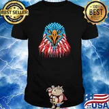 Patriotic American Eagle And USA American Flag T-Shirt